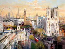 Clever Cogs by Tom Butler - Paper on Board sized 44x33 inches. Available from Whitewall Galleries